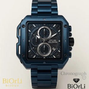 Dylan Valentin Carrée Bleu Acier