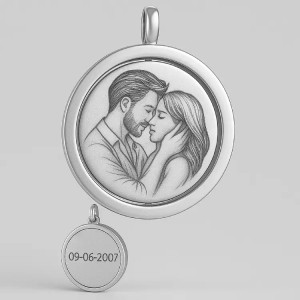 Photo relief & texte verso