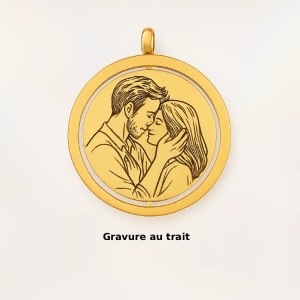 Photo trait & texte verso