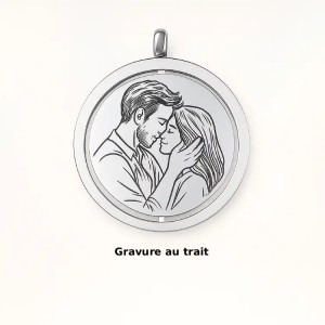 Photo trait & texte verso